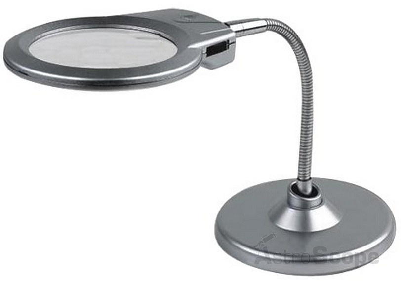 Настольная лупа Magnifier 2.5(5)х90 мм, подставка, LED 4B-5 - Фото 1