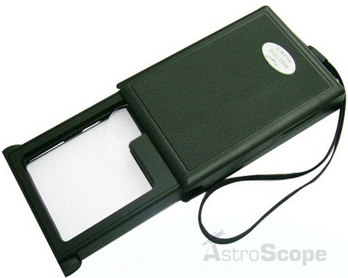 Карманная лупа Magnifier 3х45 мм, c LED подсветкой  MG21015 - Фото 1