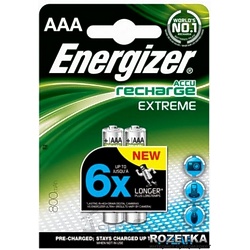 Аккумулятор Energizer Rechargeable Extreme AAA (HR03) 800 mAh FSB2
