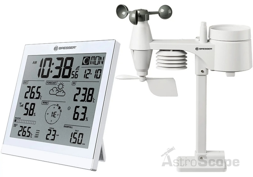  Метеостанция Bresser Weather Center JC XXL 5-in-1 White - фото 1