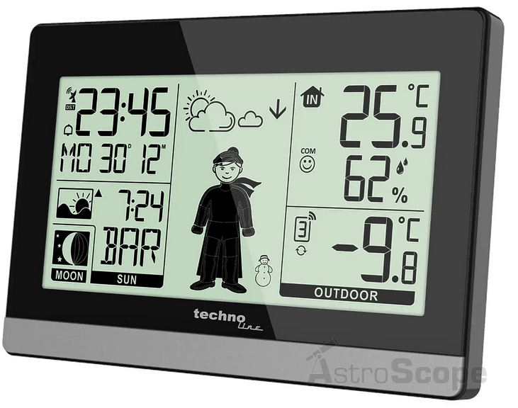 Метеостанция Technoline WS9612 Black - фото 2