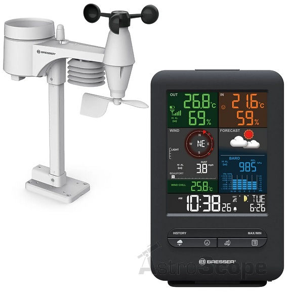 Метеостанция Bresser Weather Center 5-in-1 Beaufort (7002525) - фото 1