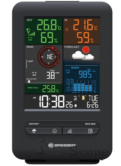 Метеостанция Bresser Weather Center 5-in-1 Beaufort (7002525) - фото 2