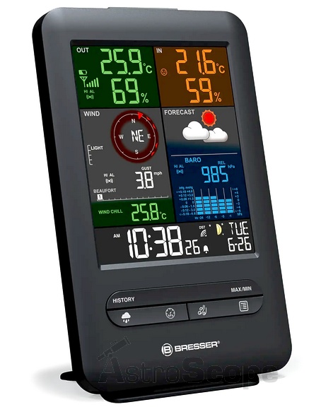 Метеостанция Bresser Weather Center 5-in-1 Beaufort (7002525) - фото 3