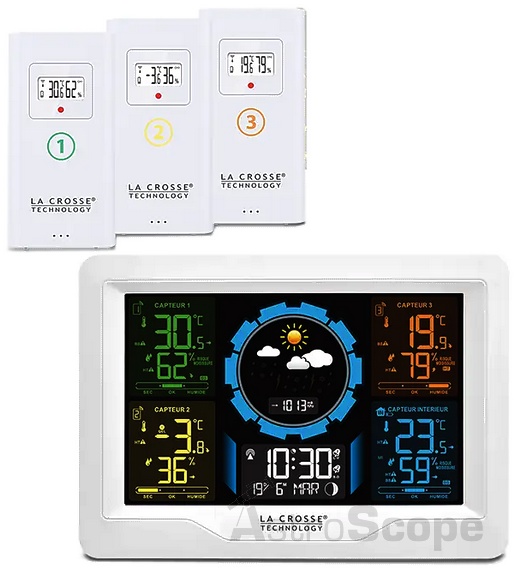 Метеостанція La Crosse WS6304 з 3 датчиками - фото 1