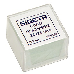 Покровные стекла Sigeta (100 шт)