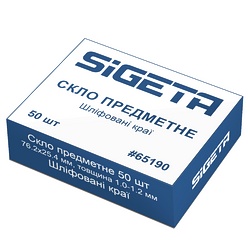 Предметные стекла Sigeta (50 шт)