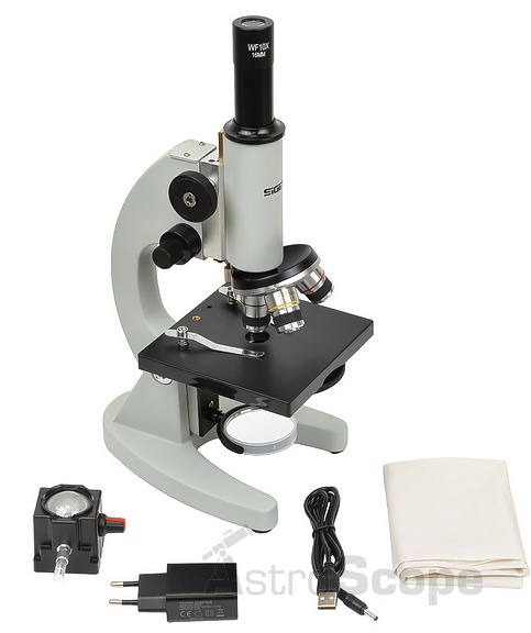 Мікроскоп Sigeta Elementary 40x-400x LED Mono - Фото 5