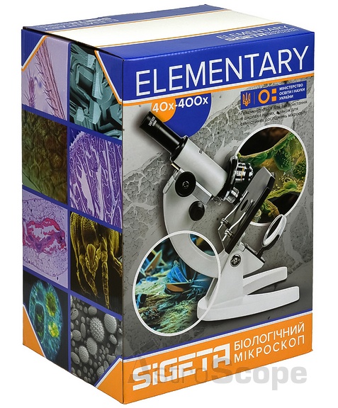 Мікроскоп Sigeta Elementary 40x-400x LED Mono - Фото 6