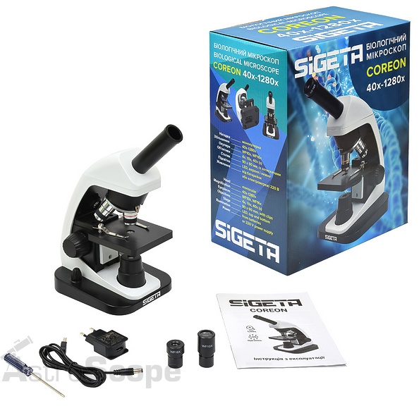 Мікроскоп Sigeta Coreon 40x-1280x LED Mono - Фото 9