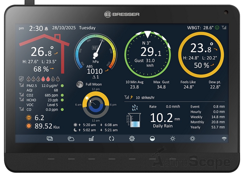 Метеостанція Bresser MeteoChamp 9-in-1 Wi-Fi Weather Station (15196) - Фото 2