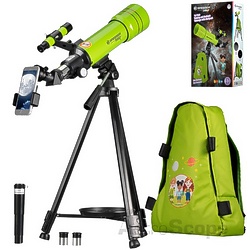 Телескоп Bresser Junior 70/400 Green + адаптер для смартфона + рюкзак